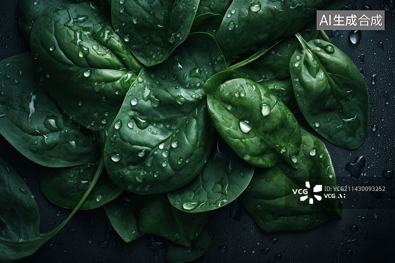 【AI数字艺术】菠菜图片素材