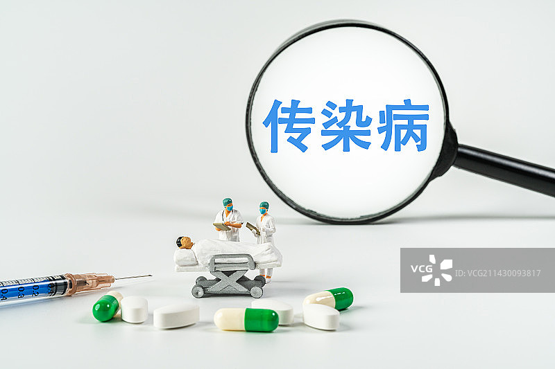 传染病创意微缩图片素材