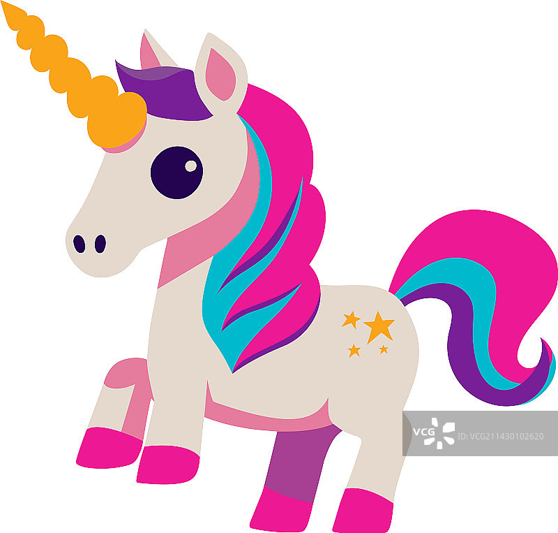 粉色小独角兽玩具图片素材