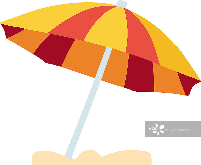 海滩上的伞图片素材