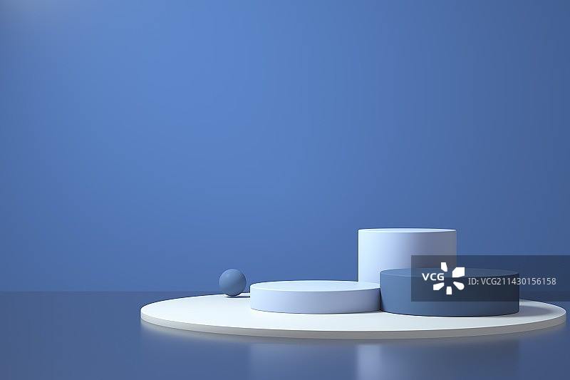 3D渲染电子产品展览几何图形背景图片素材