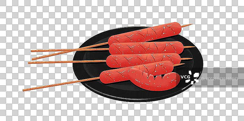 夏季烧烤美食夜宵图片素材