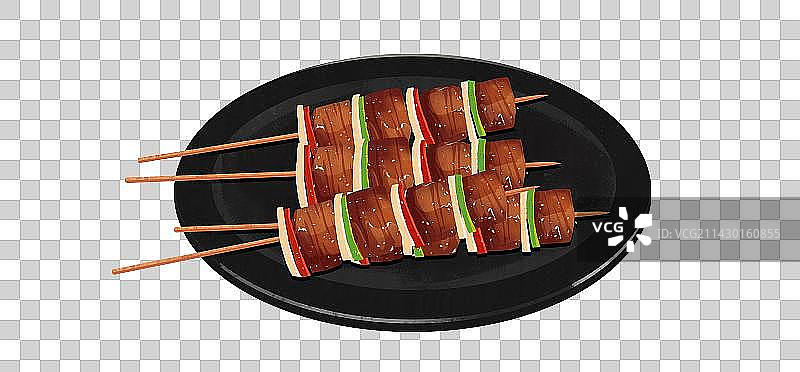 夏季烧烤美食夜宵图片素材