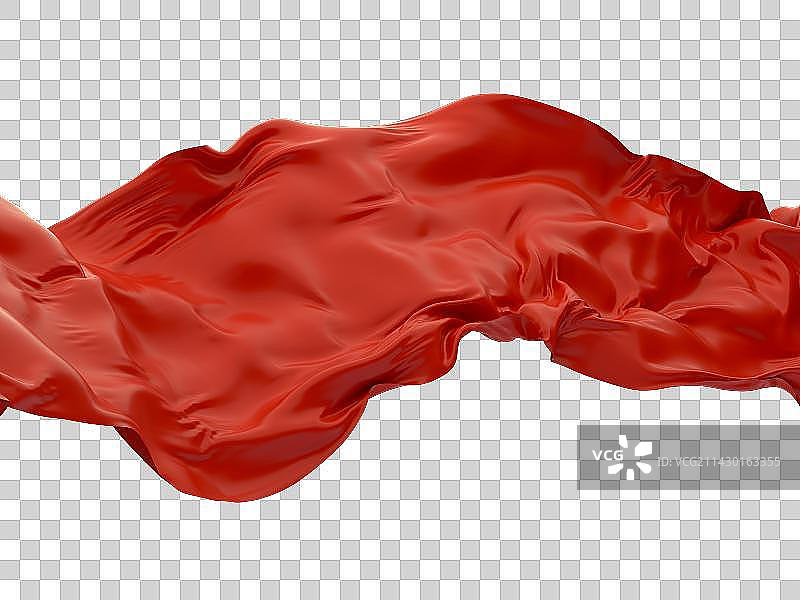 3D渲染红色波纹图片素材