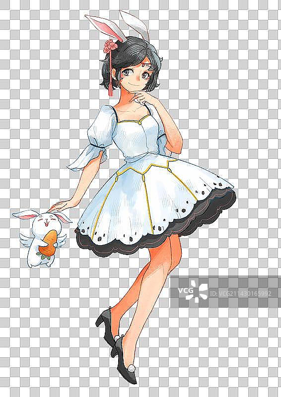 萌系妹子图片素材