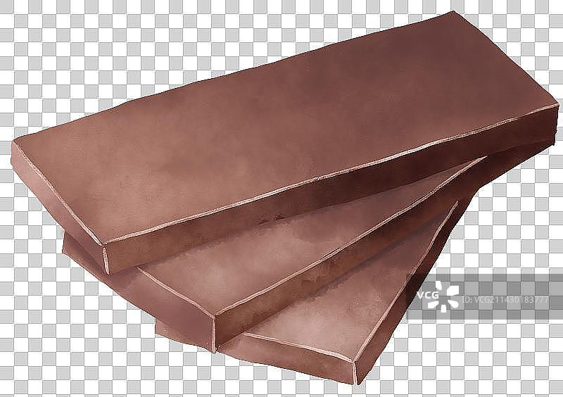 阿胶片水彩插画免扣图片素材