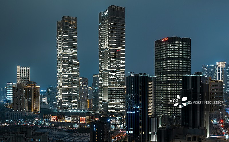 万家灯火图片素材