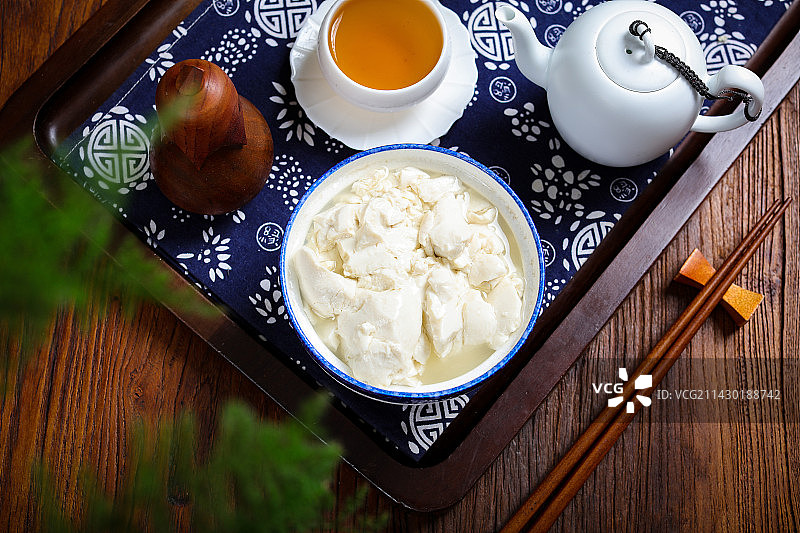传统中国美食小吃豆花图片素材