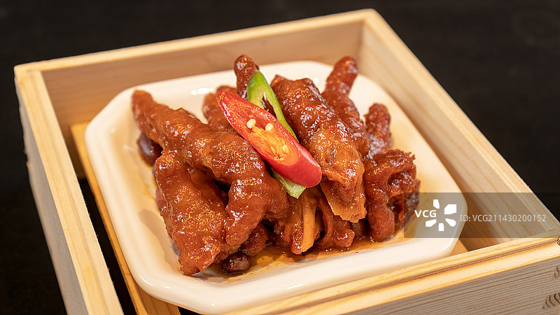 广式早茶豉汁凤爪图片素材