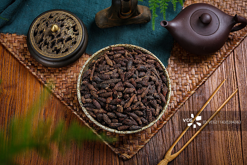 药用植物传统中医药材香附子图片素材