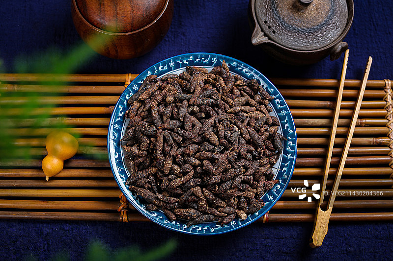 药用植物传统中医药材香附子图片素材