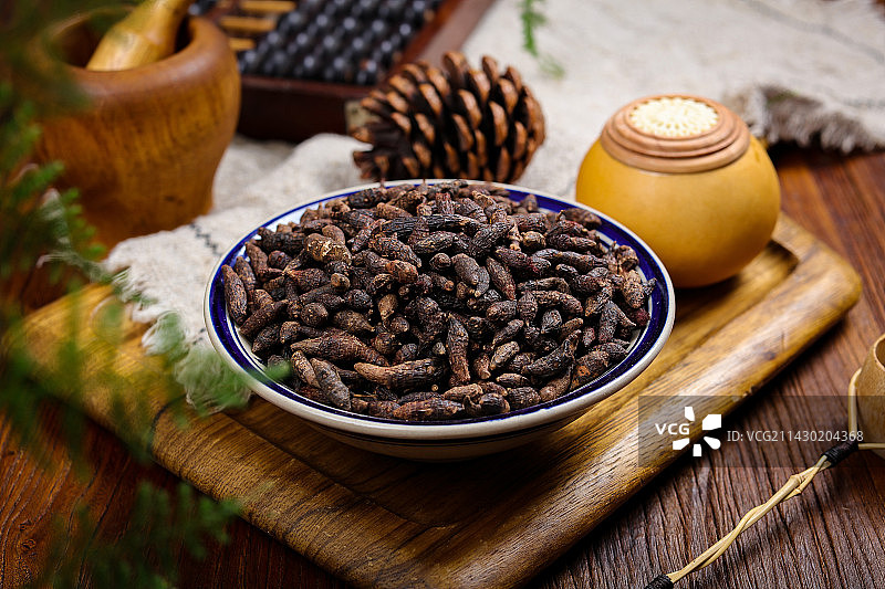 药用植物传统中医药材香附子图片素材