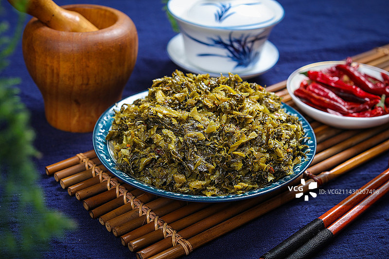 农家特产美食腌酸菜图片素材