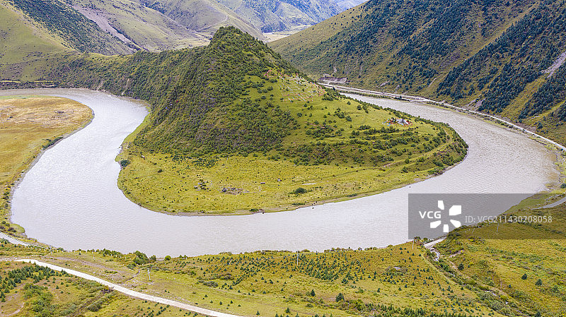 雅砻江第一湾图片素材