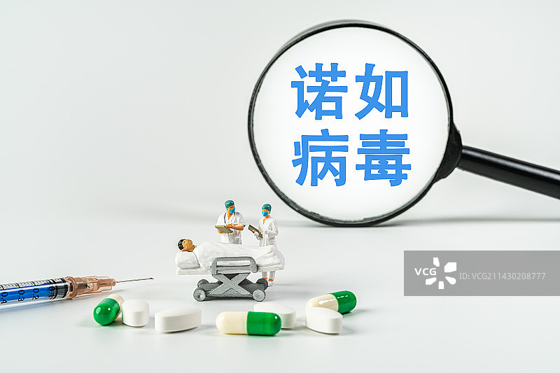 诺如病毒创意微缩图片素材