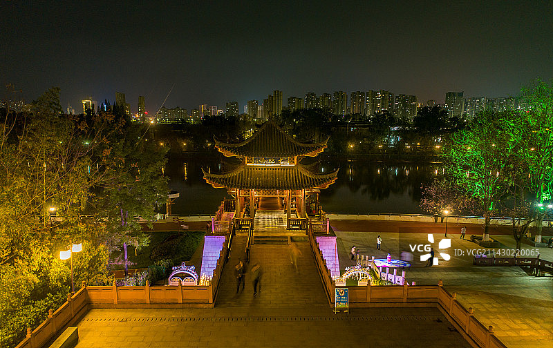 吉安白鹭洲公园图片素材