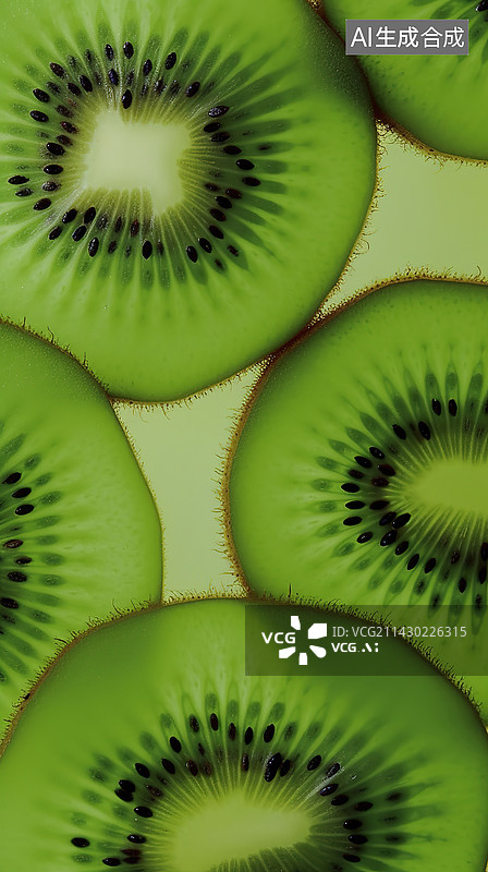 【AI数字艺术】切片的猕猴桃图片素材