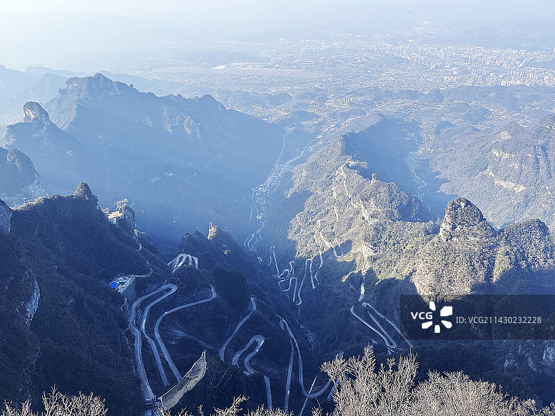 湖南张家界天门山图片素材