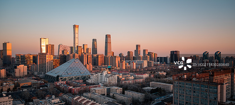 北京中信大厦侨福芳草地同框图片素材