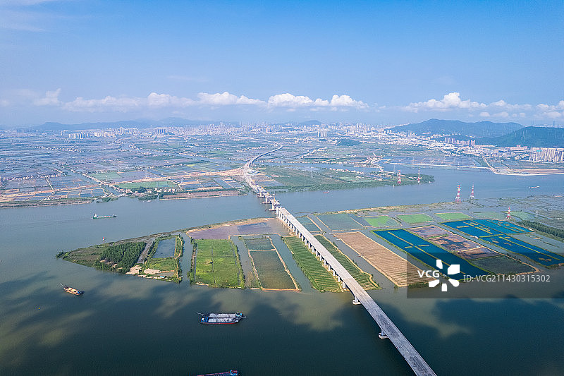 珠海大桥香海大桥航拍图片素材