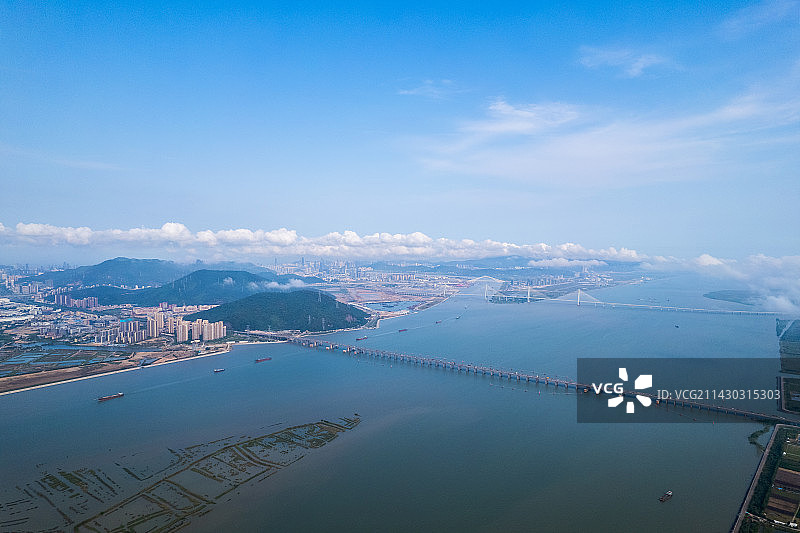 珠海大桥香海大桥航拍图片素材