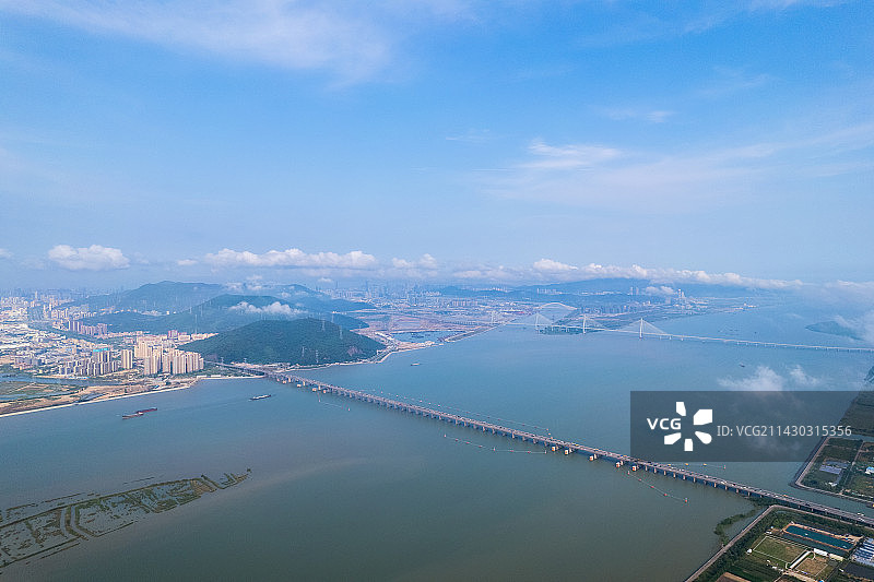 珠海大桥香海大桥航拍图片素材