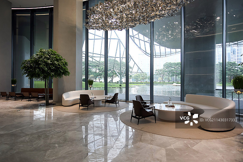 厦门办公楼室内会客厅图片素材