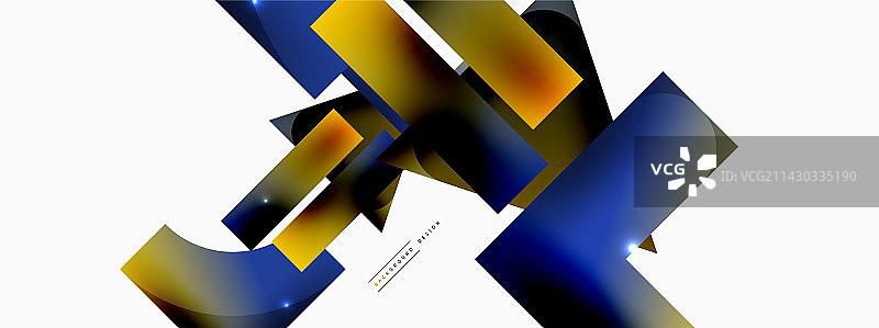 动态构图，闪亮几何形状图片素材