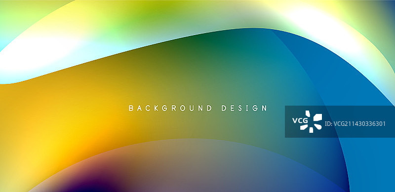 漂亮的液体形状与流体颜色抽象图片素材