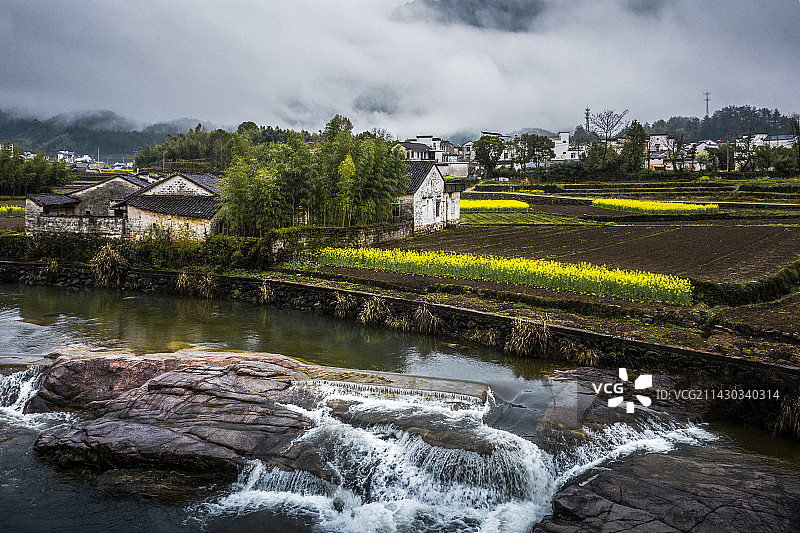绩溪祝山响水风光图片素材