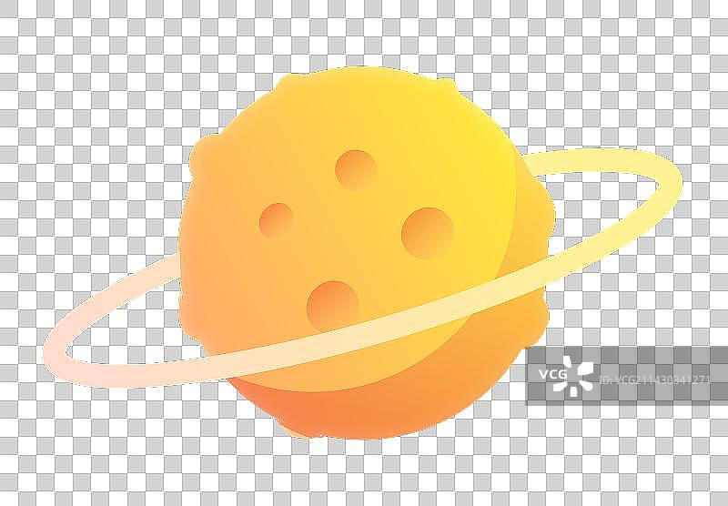 金黄色星球元素图片素材