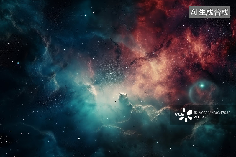 【AI数字艺术】宇宙星云创意图片素材
