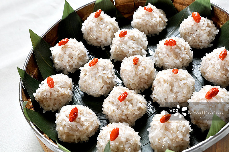 珍珠糯米圆子图片素材