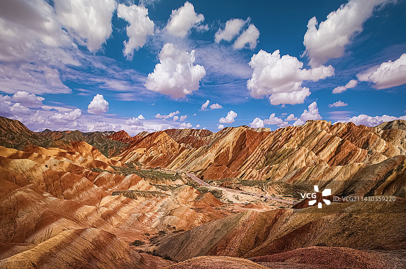 七彩丹霞图片素材