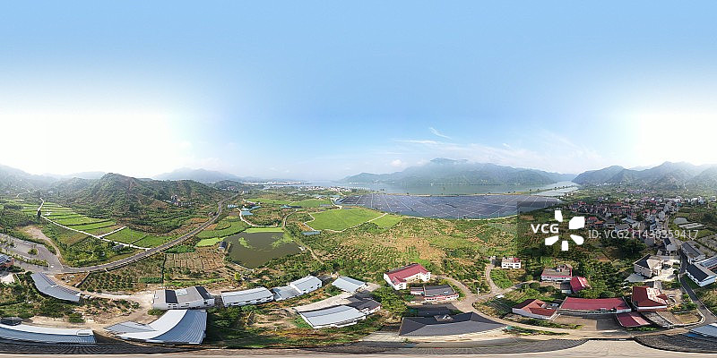 浙江杭州龙井村720vr全景图片素材