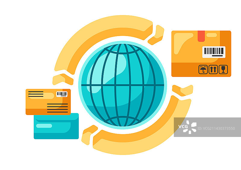 全球货物运输配送图片素材