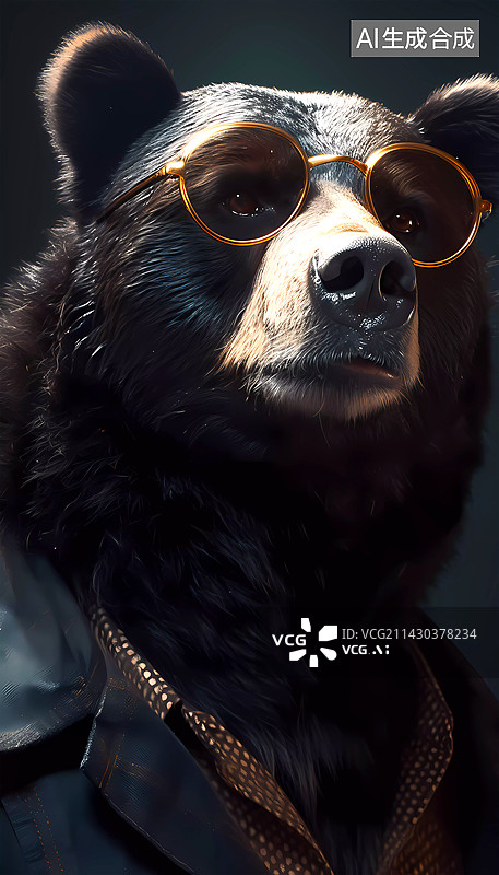 【AI数字艺术】熊先生系列图片素材