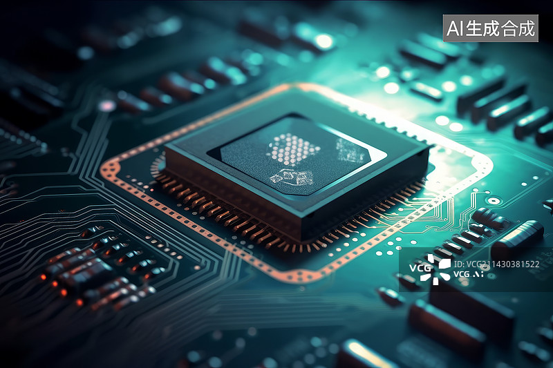 【AI数字艺术】科技芯片图片素材