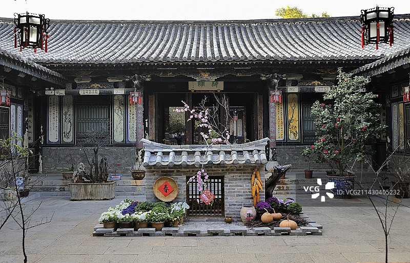 云南建水古镇朱家花园图片素材