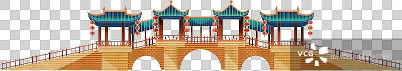 合肥三河古镇地标建筑图片素材