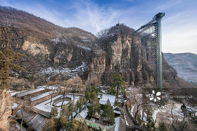 山西省阳泉市盂县藏山风景区图片素材