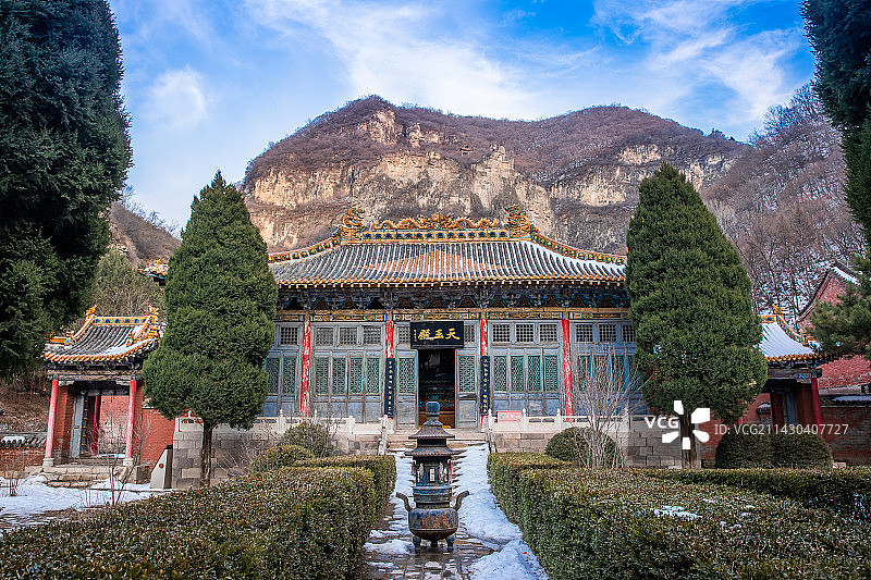 山西省阳泉市盂县藏山风景区图片素材
