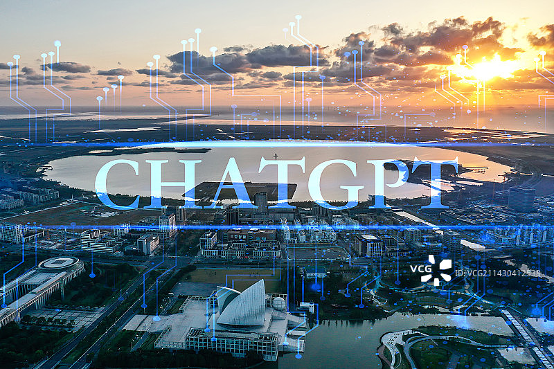 上海城市建筑风光CHATGPT人工智能图片素材