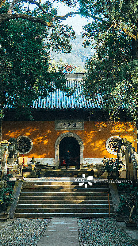 浙江天台古寺国清寺图片素材