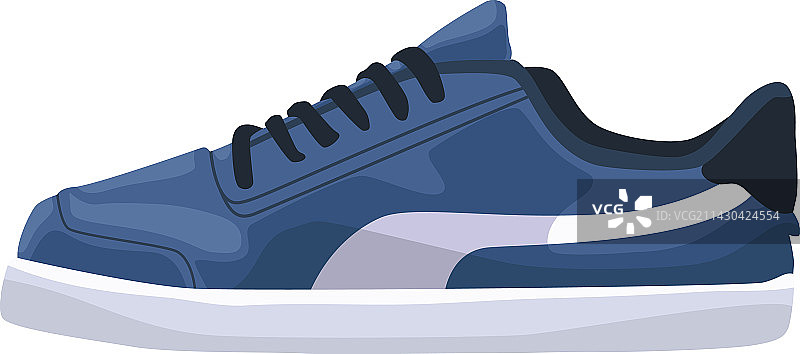 蓝色运动网球鞋图片素材