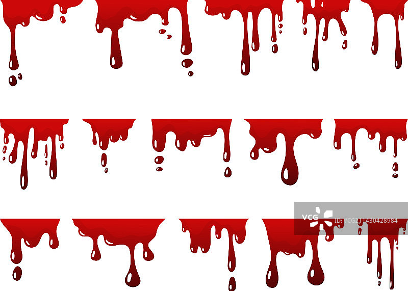 红色滴血飞溅油漆图片素材