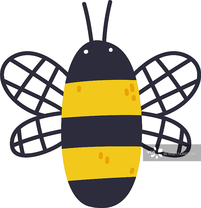 黑黄相间的蜜蜂创意元素图片素材