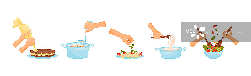 制作料理的过程图片素材