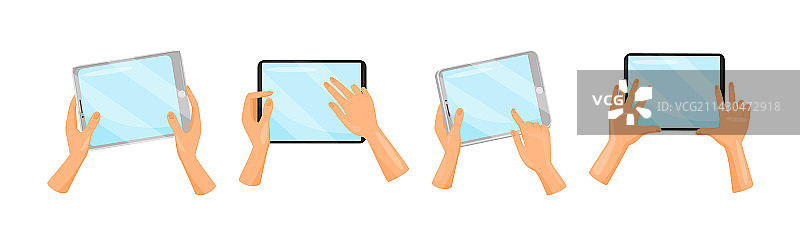 手持平板电脑图片素材