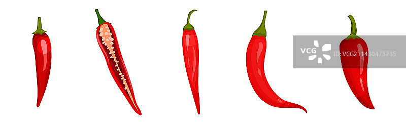 作为栽培植物和调味品的红辣椒图片素材